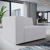 Mingle Fabric Left-Facing Sofa by Modway| White