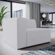 Mingle Fabric Left-Facing Sofa by Modway| White