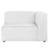 Mingle Fabric Right-Facing Sofa by Modway| White