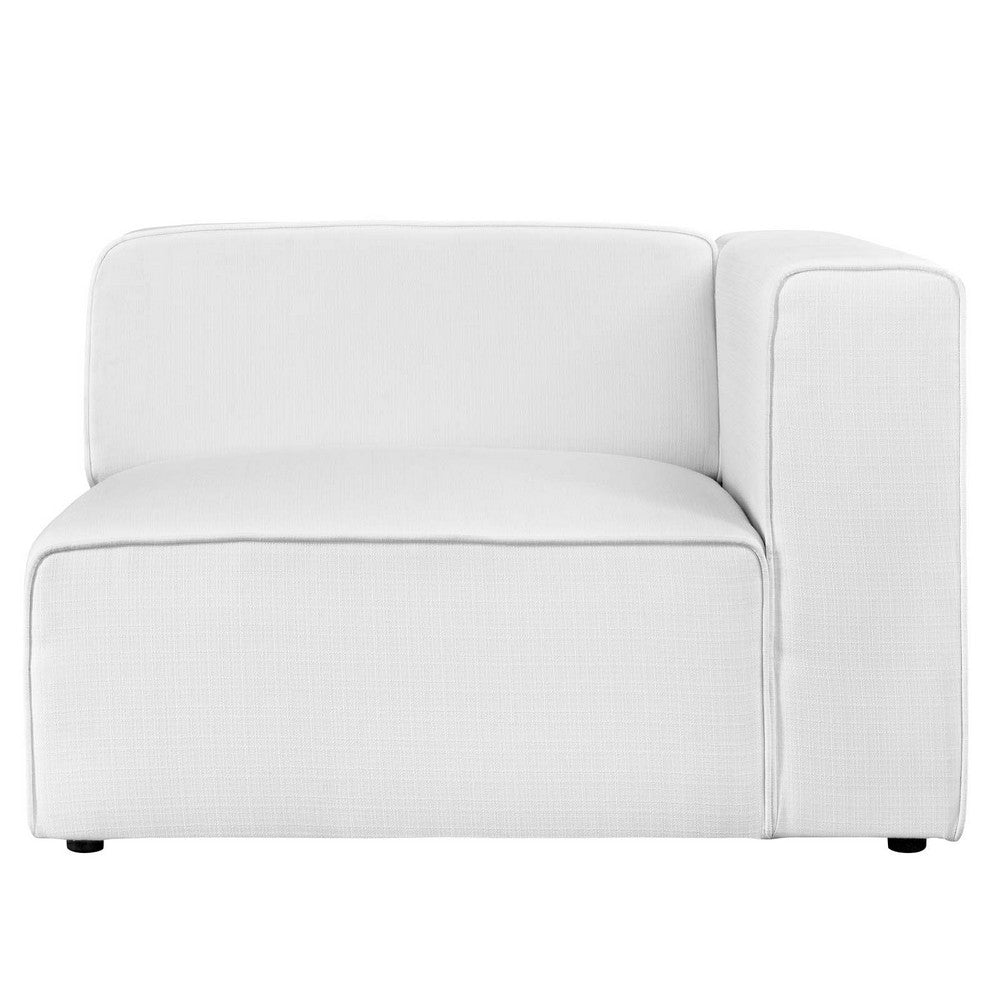 Mingle Fabric Right-Facing Sofa by Modway| White