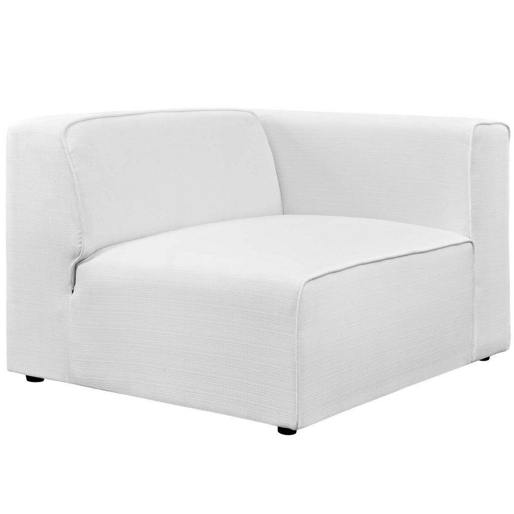 Mingle Fabric Right-Facing Sofa by Modway| White