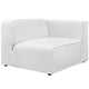 Mingle Fabric Right-Facing Sofa by Modway| White