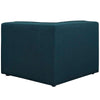 Modway Mingle Polyester Upholstered Generously Padded Corner Seat Blue Fabric MDY-EEI-2728-BLU