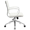 Modway Jive Ribbed Mid Back Office Chair White MDY-EEI-273-WHI