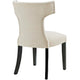 Curve Set of 2 Fabric Dining Side Chair Beige - No Shipping Charges MDY-EEI-2741-BEI-SET