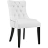 Regent Set of 2 Vinyl Dining Side Chair, White  - No Shipping Charges