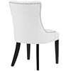 Regent Set of 2 Vinyl Dining Side Chair, White  - No Shipping Charges