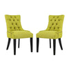 Modway Regent Set of 2 Fabric Dining Side Chair, Wheatgrass  - No Shipping Charges