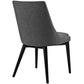 Viscount Set of 2 Fabric Dining Side Chair, Gray  - No Shipping Charges