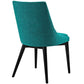 Viscount Set of 2 Fabric Dining Side Chair Teal - No Shipping Charges MDY-EEI-2745-TEA-SET