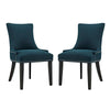 Modway Marquis Set of 2 Fabric Dining Side Chair, Azure  - No Shipping Charges