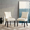 Marquis Set of 2 Fabric Dining Side Chair, Beige - No Shipping Charges