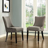 Marquis Set of 2 Fabric Dining Side Chair, Granite - No Shipping Charges