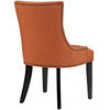 Marquis Set of 2 Fabric Dining Side Chair, Orange  - No Shipping Charges