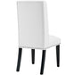 Baron Set of 2 Vinyl Dining Chair, White  - No Shipping Charges