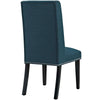 Modway Baron Modern Tall Back Wood Upholstered Fabric Two Dining Chairs in Azure MDY-EEI-2748-AZU-SET