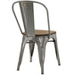 Promenade Set of 2 Dining Side Chair , GunMetal  - No Shipping Charges