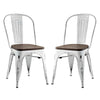 Promenade Set of 2 Dining Side Chair , White  - No Shipping Charges