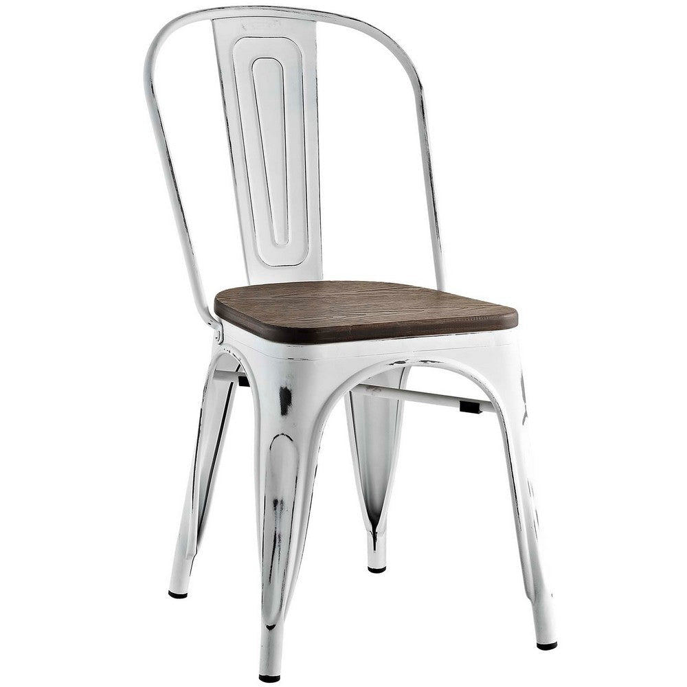 Promenade Set of 2 Dining Side Chair White - No Shipping Charges MDY-EEI-2751-WHI-SET