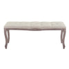 Regal Vintage French Upholstered Fabric Bench  - No Shipping Charges
