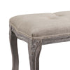 Regal Vintage French Upholstered Fabric Bench  - No Shipping Charges