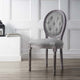 Arise Vintage French Upholstered Fabric Dining Side Chair by Modway| Light Gray