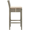 Conduit Outdoor Patio Wicker Rattan Bar Stool by Modway| Light Gray Beige