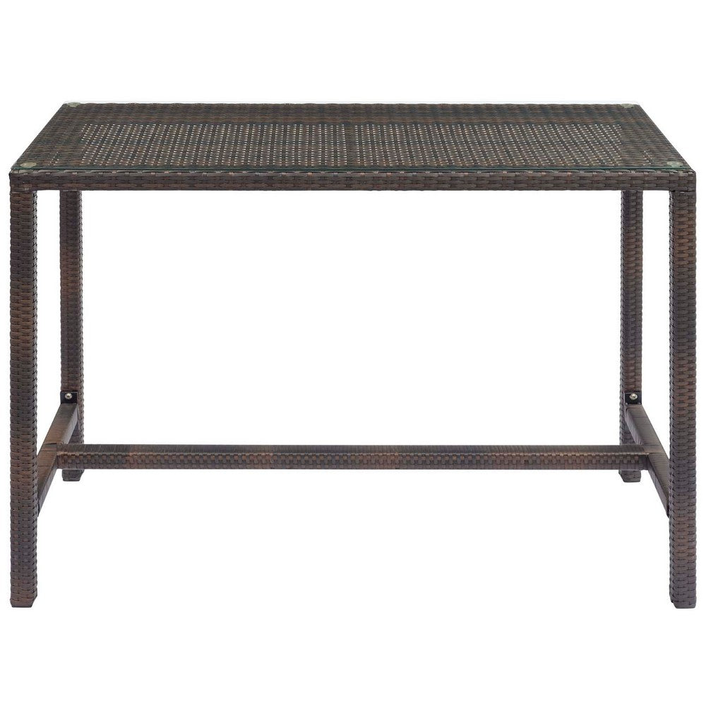 Conduit Outdoor Patio Wicker Rattan Large Bar Table  - No Shipping Charges