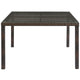 Conduit 47" Outdoor Patio Wicker Rattan Dining Table by Modway| Brown