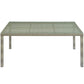 Modway Conduit Wicker Rattan Glass Outdoor Patio 70’’ Rectangular Dining Table in Light Gray MDY-EEI-2808-LGR