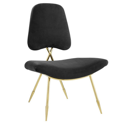 Ponder Upholstered Velvet Lounge Chair  - No Shipping Charges