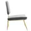 Ponder Performance Velvet Lounge Chair by Modway| Gray