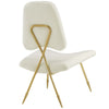 Ponder Performance Velvet Lounge Chair by Modway| Ivory