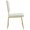 Ponder Performance Velvet Dining Side Chair by Modway| Ivory
