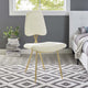 Ponder Performance Velvet Dining Side Chair by Modway| Ivory