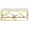 Intersperse Bench, Gold Ivory  - No Shipping Charges