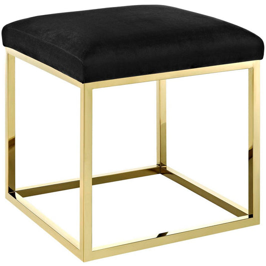 Anticipate Ottoman, Gold Black - No Shipping Charges
