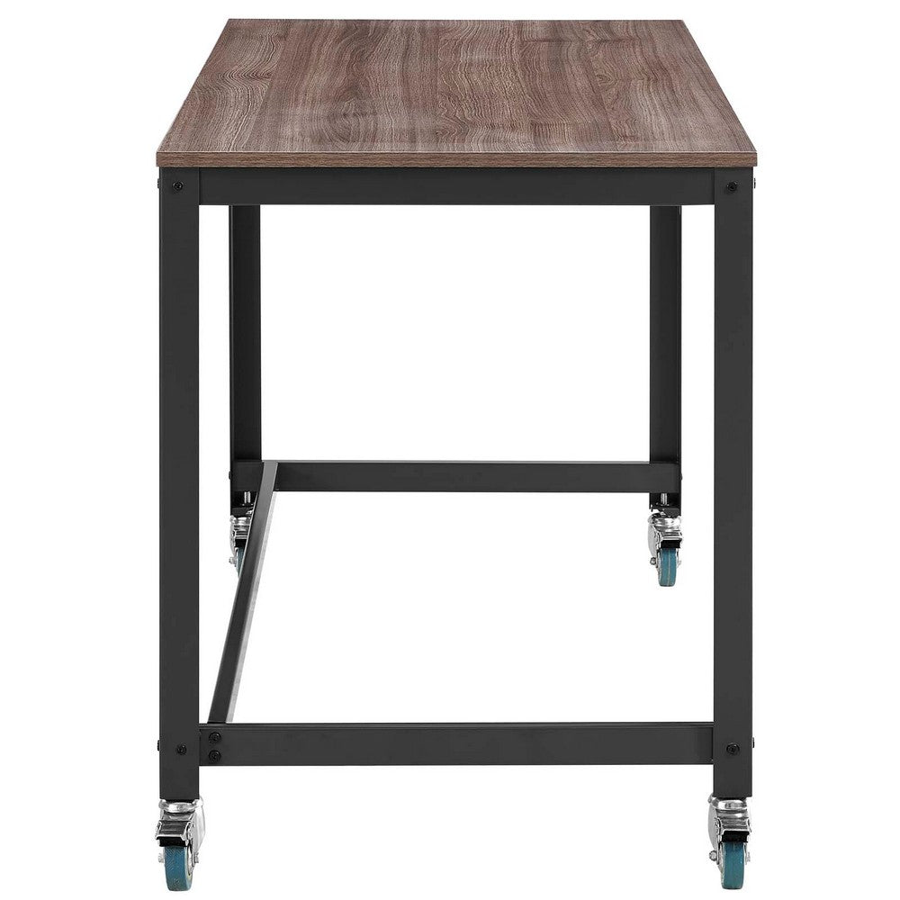 Vivify Computer Office Desk by Modway| Gray Walnut