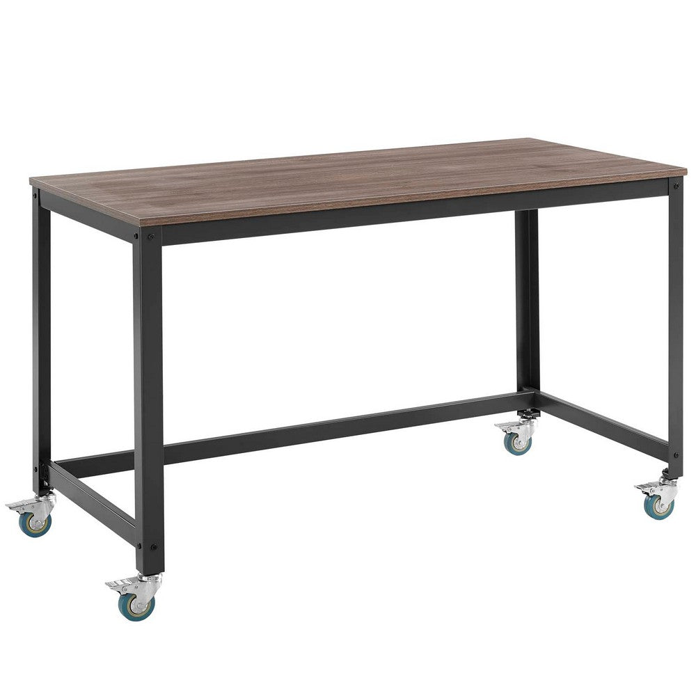 Vivify Computer Office Desk by Modway| Gray Walnut