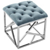 Intersperse Ottoman by Modway| Sea Blue