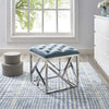 Intersperse Ottoman by Modway| Sea Blue