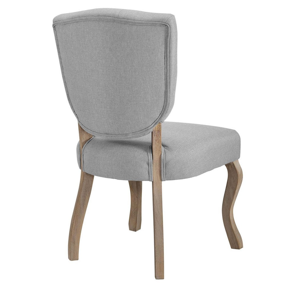 Array Vintage French Upholstered Dining Side Chair by Modway| Light Gray