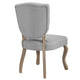 Array Vintage French Upholstered Dining Side Chair by Modway| Light Gray