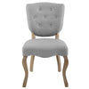 Array Vintage French Upholstered Dining Side Chair by Modway| Light Gray