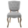Array Vintage French Upholstered Dining Side Chair - No Shipping Charges MDY-EEI-2878-LGR