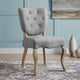 Array Vintage French Upholstered Dining Side Chair by Modway| Light Gray