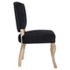 Array Vintage French Performance Velvet Dining Side Chair by Modway| Black