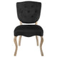 Array Vintage French Performance Velvet Dining Side Chair by Modway| Black