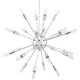 Gamut Metal Chandelier by Modway| Silver