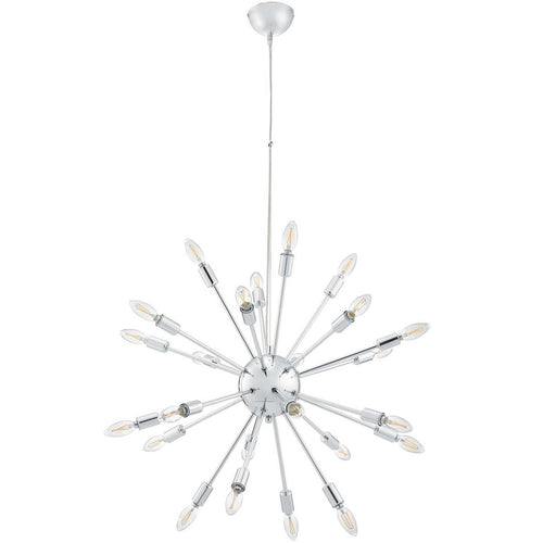 Gamut Metal Chandelier by Modway| Silver